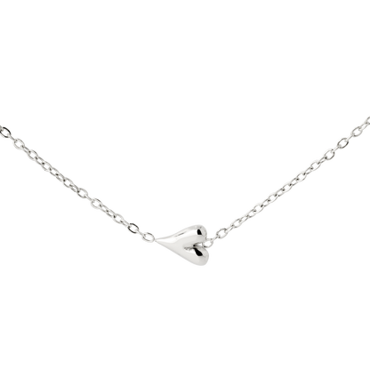 Flowy Heart Collana Argento