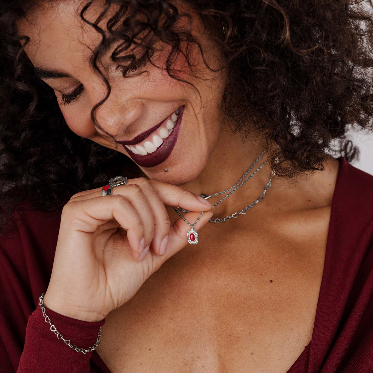 Scarlet Treasure Collana Argento