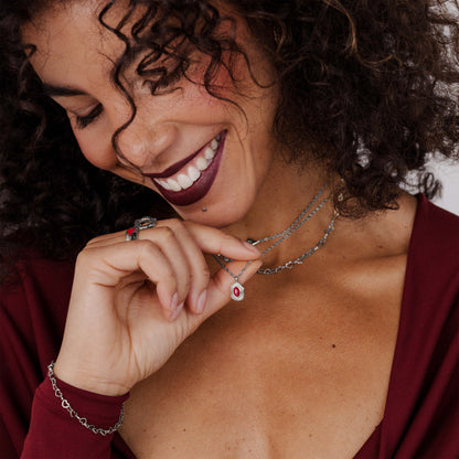 Scarlet Treasure Collana Argento