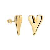 Flowy Heart Orecchini Large Oro