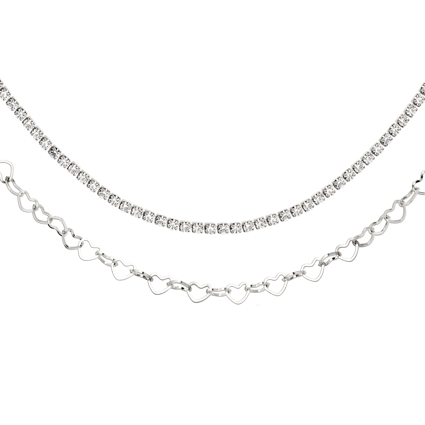 Glam Lover Collana Bundle Argento