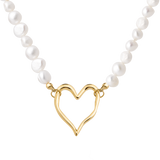Melting Heart Pearl Collana Oro