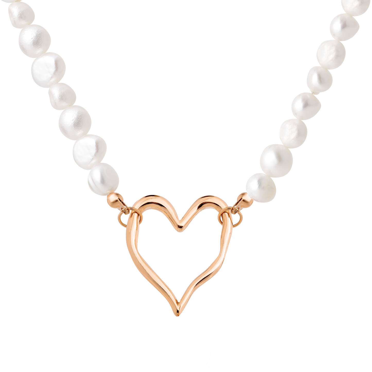 Melting Heart Pearl Collana Oro Rosa