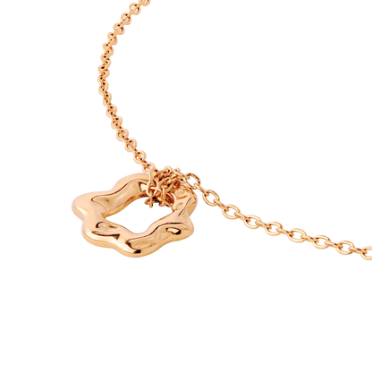 Melting Donut Collana Oro Rosa
