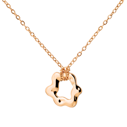 Melting Donut Collana Oro Rosa