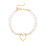Melting Heart Pearl Bracciale Oro