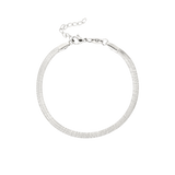 Slim Herringbone Bracciale Argento