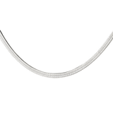 Slim Herringbone Collana Argento