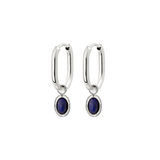 Blue Breeze Oval Hoop Set Baby Argento