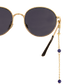 Catena per occhiali da sole Blue Bay Oro