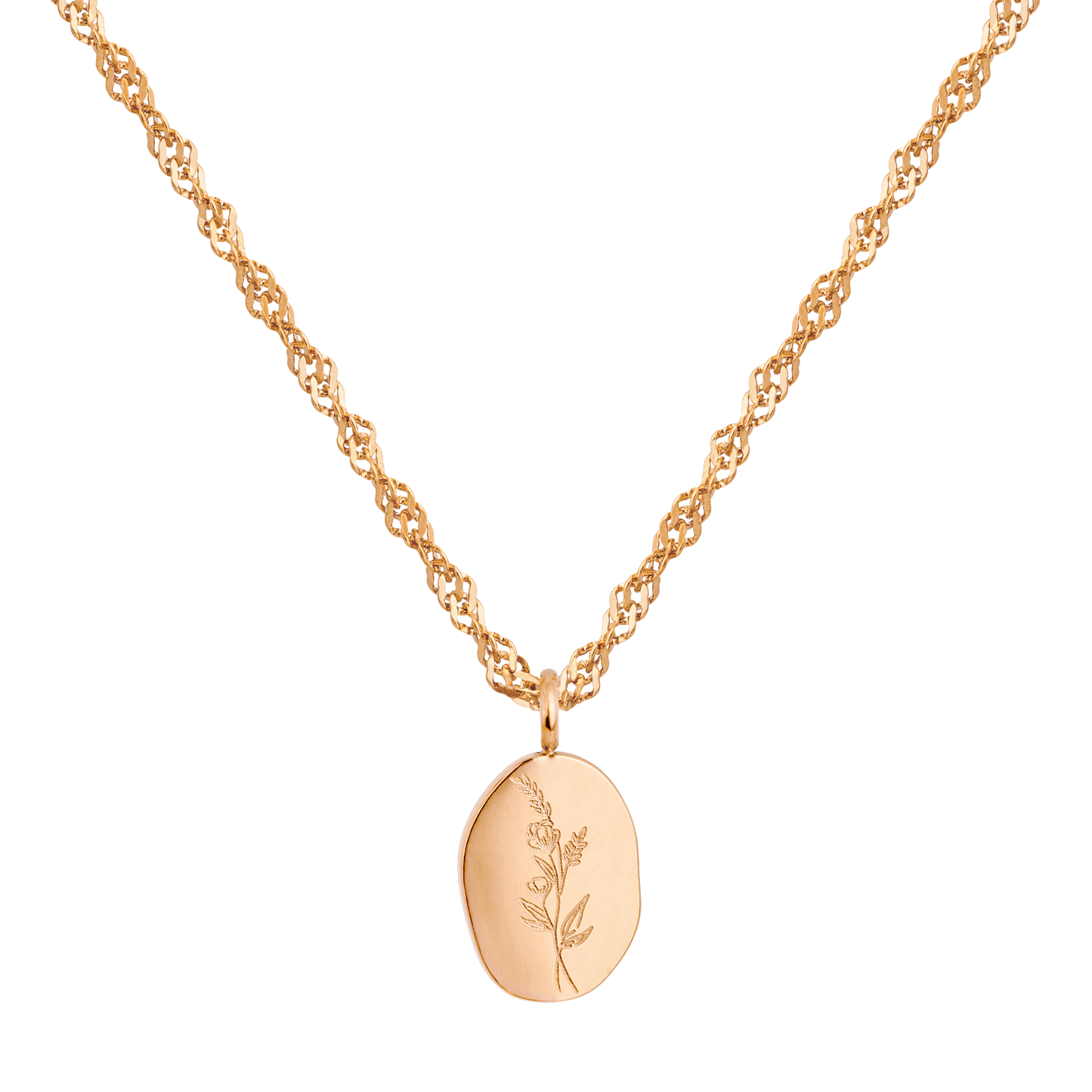 Bouquet Coin Collana Oro Rosa