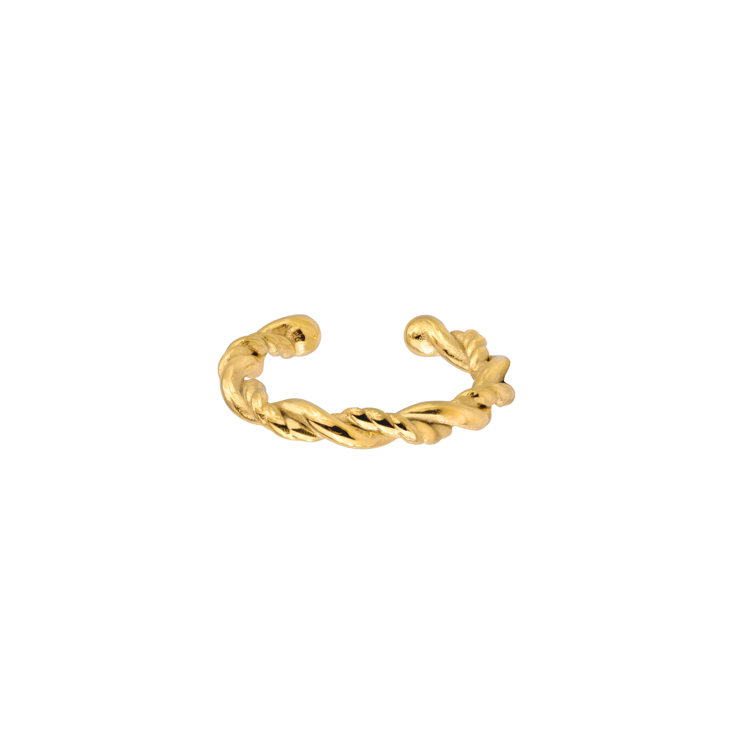 Curly Twist Ear Cuff Oro