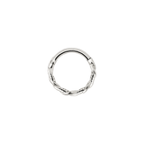 Curly Twist Piercing Argento