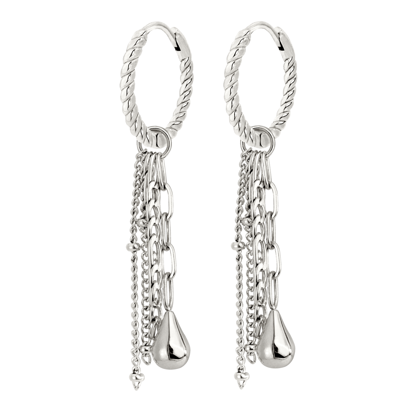 Falling Pieces Paloma Hoop Set Small Argento