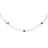 Flower Tile Pearl Collana Oro