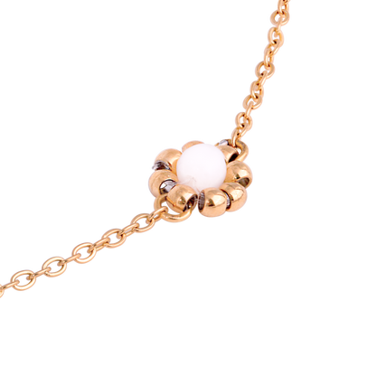 Flower 'n' Beads Collana Oro Rosa