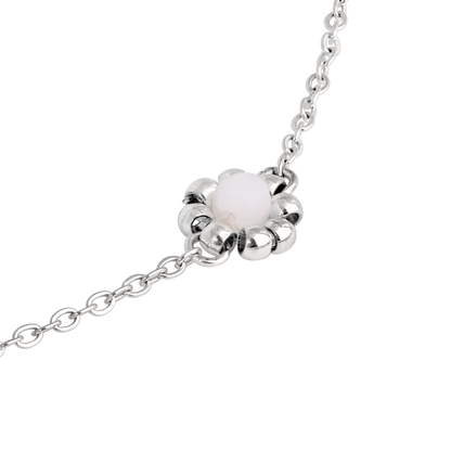 Flower 'n' Beads Collana Argento