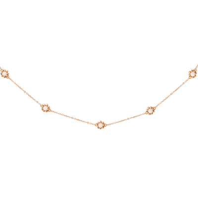 Flower 'n' Beads Collana Oro Rosa