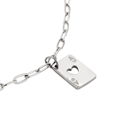 Heart Ace Collana Argento