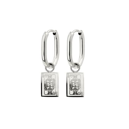 Like a Queen Oval Hoop Set Baby Argento