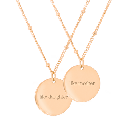 Mother & Daughter Collana Oro Rosa