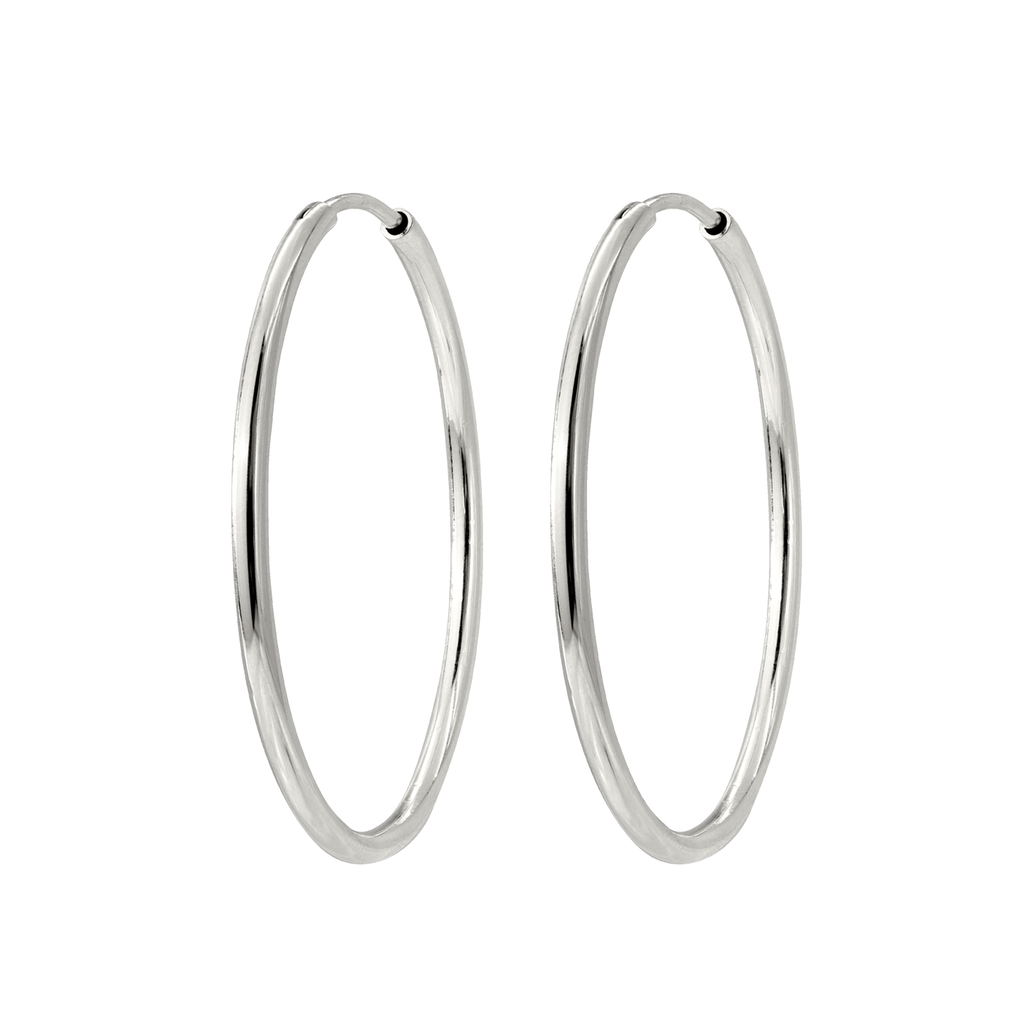 Maxi Hoops Argento