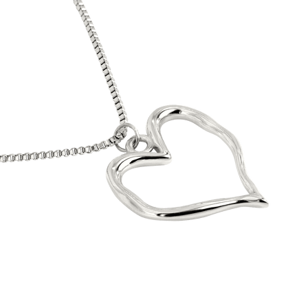 Melting Heart Collana Argento