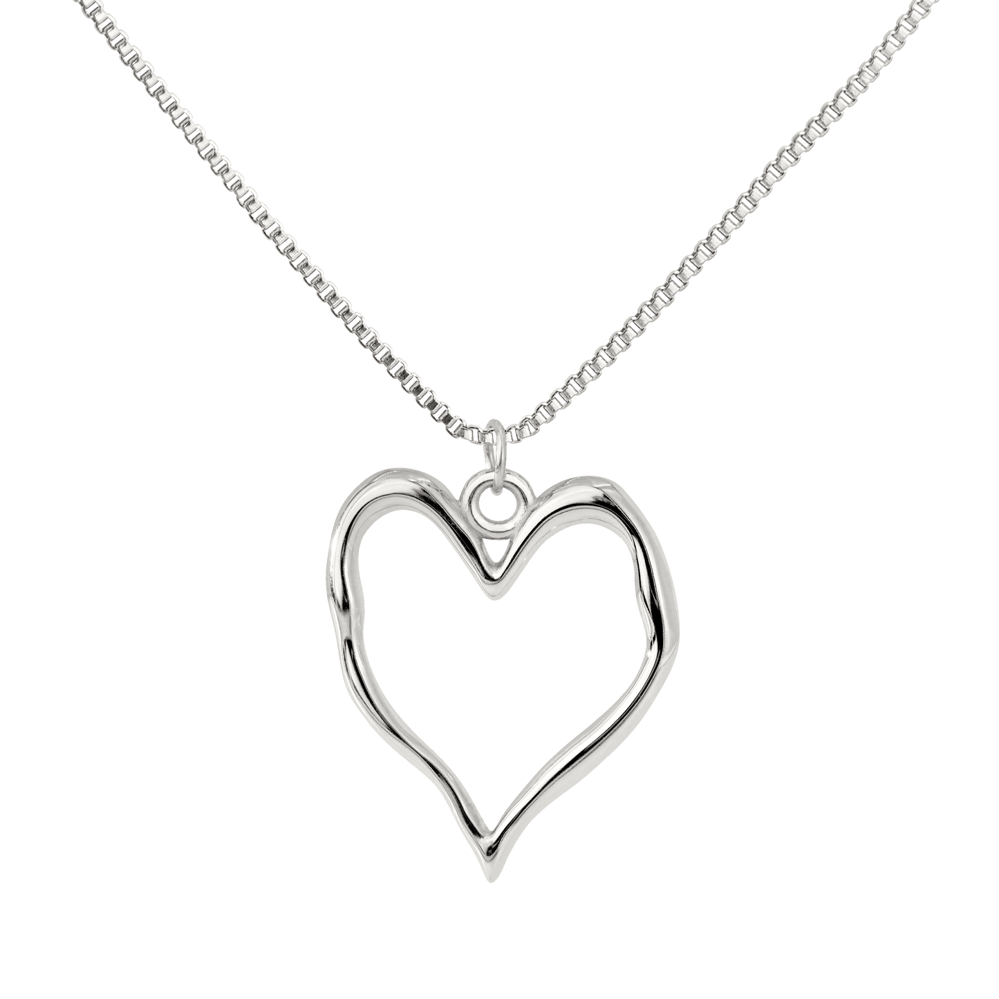 Melting Heart Collana Argento