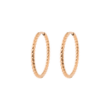 Twisted Hoops Large Oro Rosa