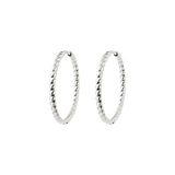 Twisted Hoops Large Argento