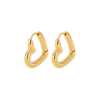 Phat Heart Hoops Large Oro