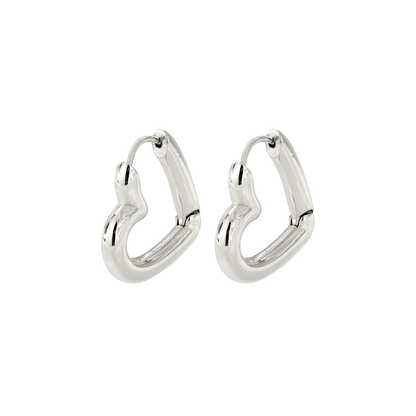 Phat Heart Hoops Large Argento