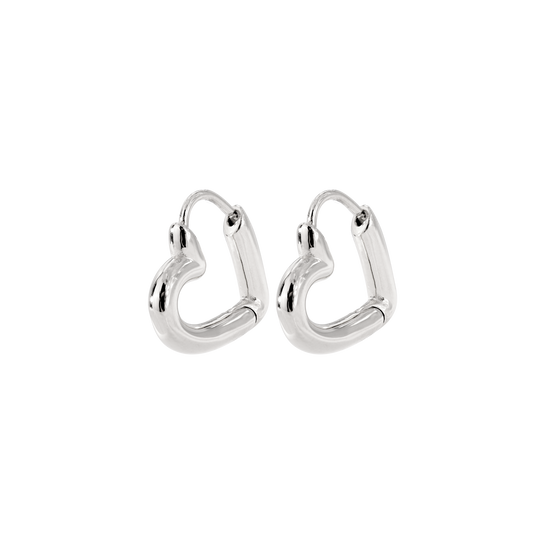 Phat Heart Hoops Small Argento