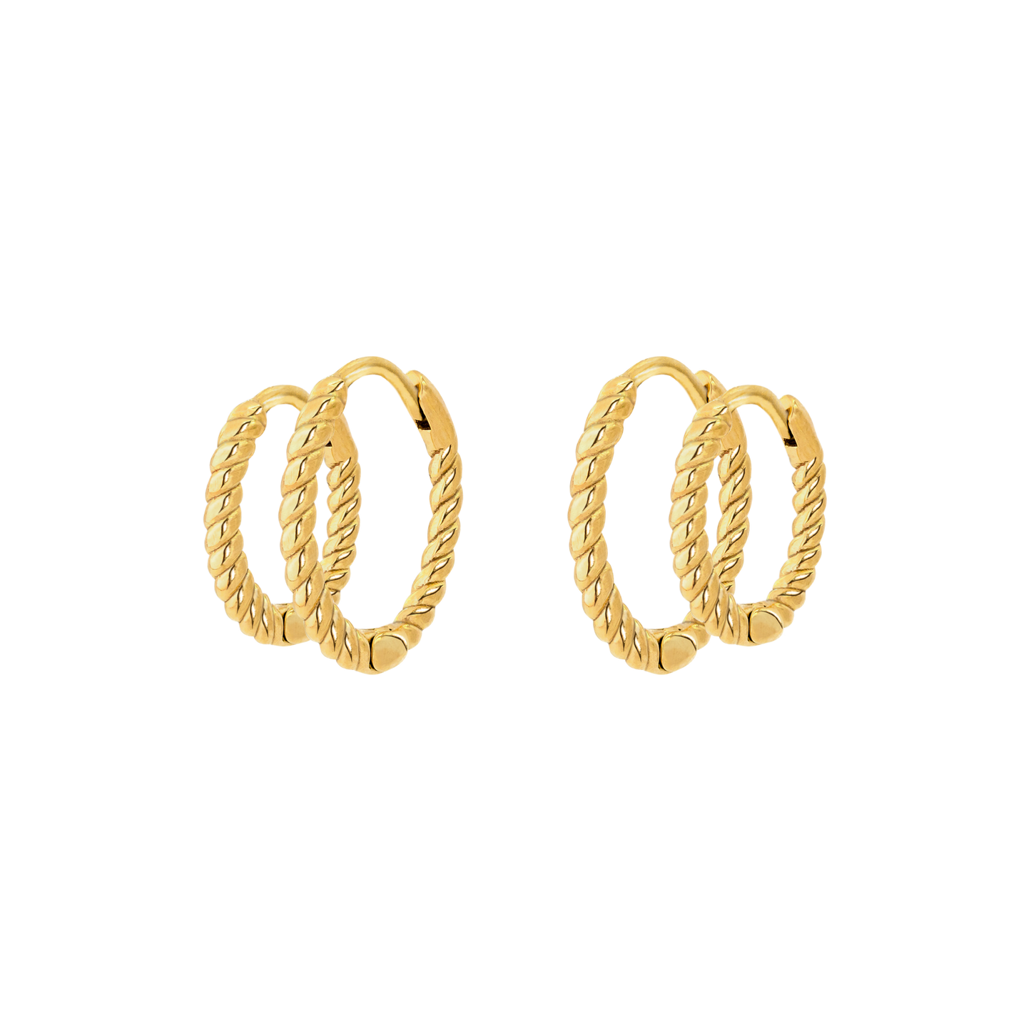 Twisted Hoop Set Small Oro