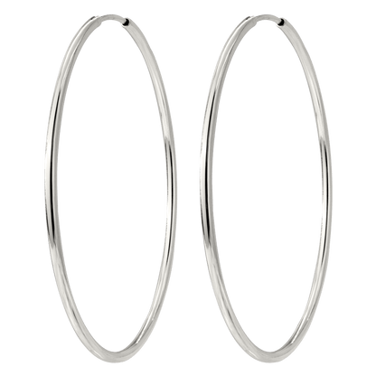 Super Maxi Hoops Argento