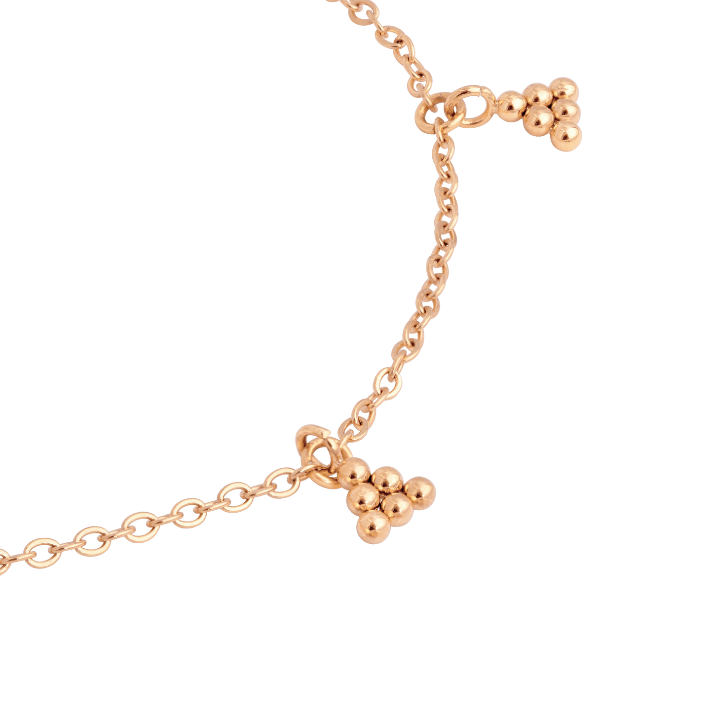 Tiny Beads Cavigliera Oro Rosa