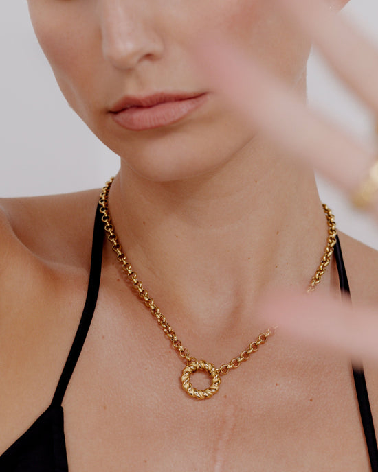 Twisted Donut Collana Oro