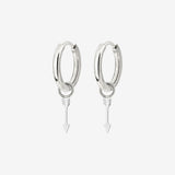 Cupid Arrow Hoopies Argento