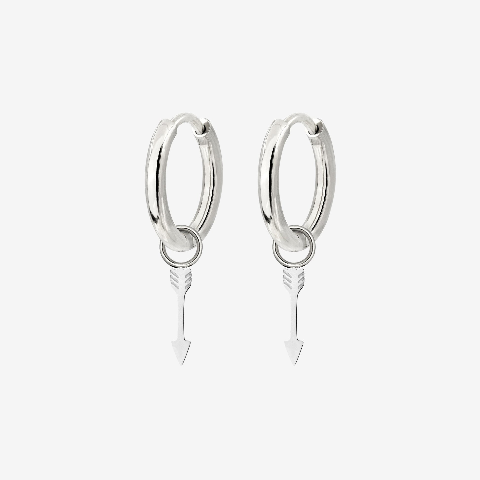 Cupid Arrow Hoopies Argento