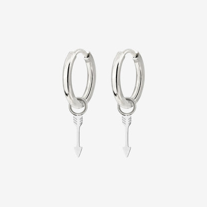 Cupid Arrow Hoopies Argento