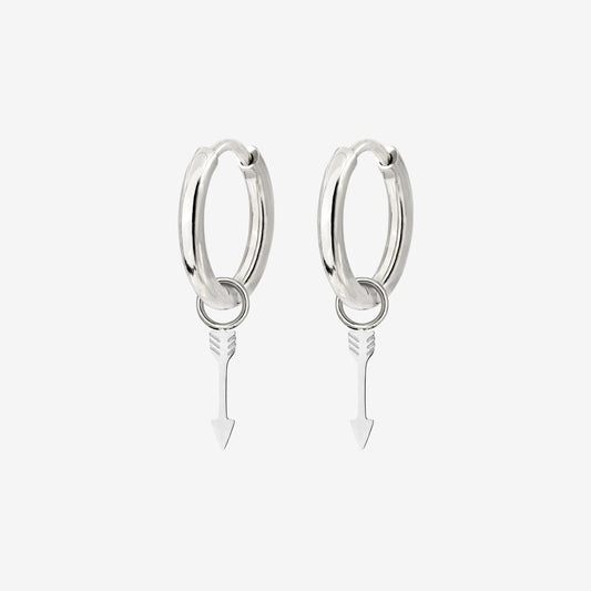Cupid Arrow Hoopies Argento