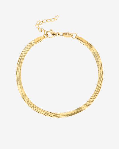 Slim Herringbone Bracciale Oro