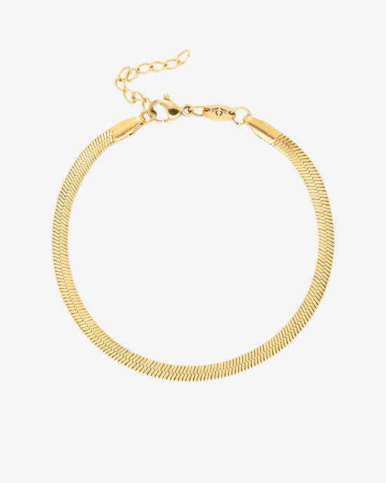 Slim Herringbone Bracciale Oro