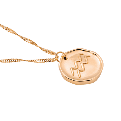 Zodiac Collana - Acquari Oro Rosa