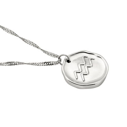 Zodiac Collana - Acquari Argento