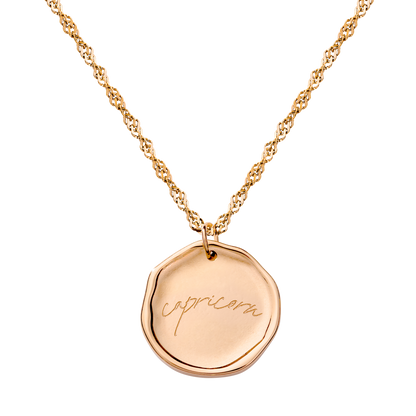 Zodiac Collana - Capricorno Oro Rosa