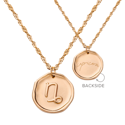 Zodiac Collana - Capricorno Oro Rosa