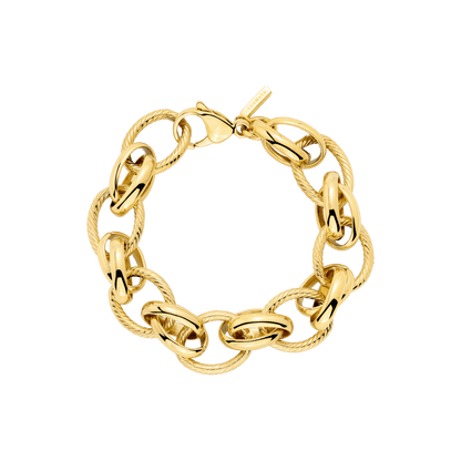 Chunky Twisted Links Bracciale Oro