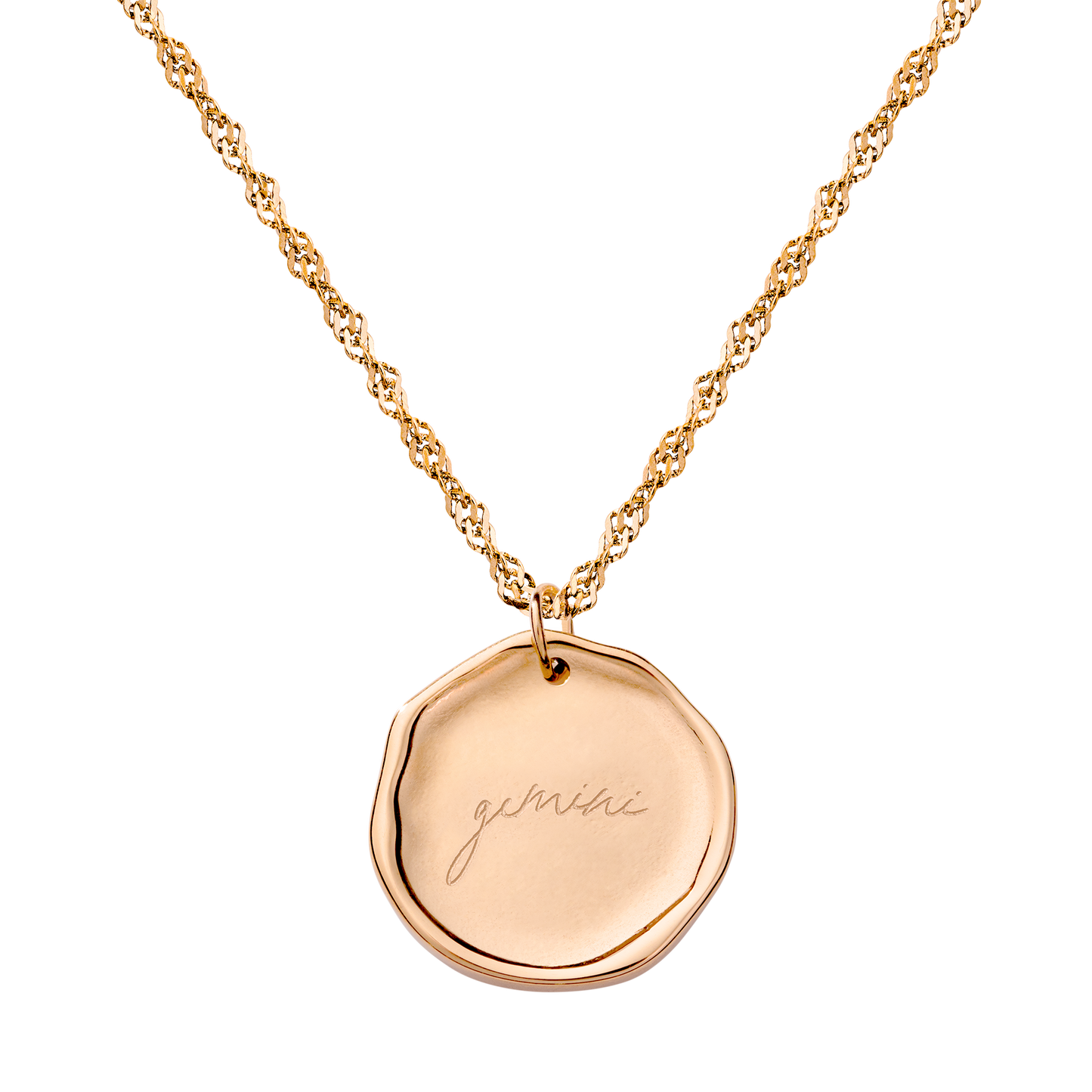 Zodiac Collana - Gemelli Oro Rosa