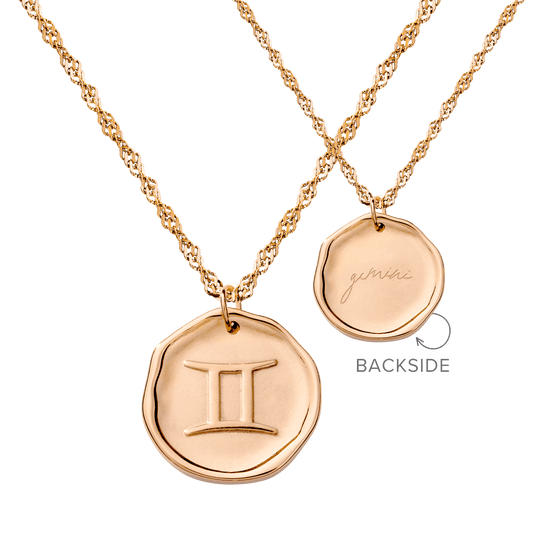 Zodiac Collana - Gemelli Oro Rosa